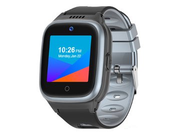 Детские умные часы LeeFine Q27 4G (черный/серый)