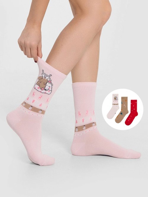 Набор носков женских, 3 пары, фото 3 из 8