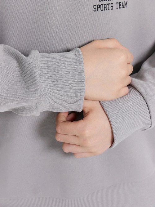 Толстовка для мальчиков серая с принтом на груди, фото 6 из 6