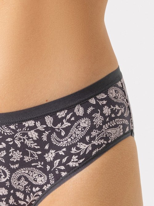 Трусы женские классические серые с принтом "пейсли", фото 3 из 9