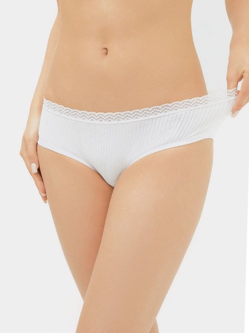 Трусы женские шорты в белом цвете, фото 3 из 5