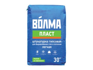 Штукатурка гипсовая ВОЛМА "Пласт" 30кг. РФ