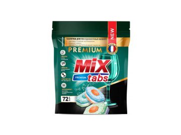 Таблетки для посудомоечной машины mix tabs premium 72 штуки в Молодечно Электросила