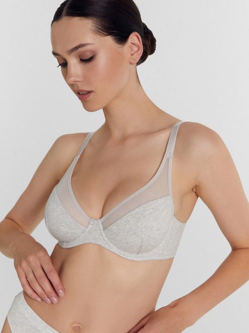 Бюстгальтер женский макси в сером цвете, фото 2 из 18