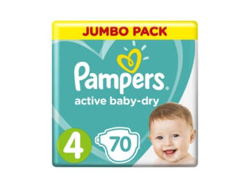 Подгузники детские Pampers АB Maxi  (9-14кг) Джамбо упаковка 70 шт