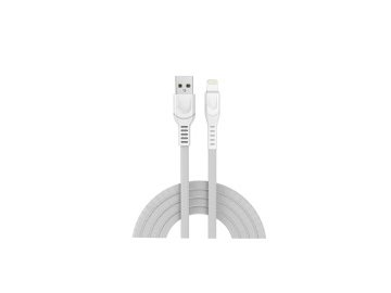 Кабель usb - lightning atomic cabler 30319 (lightning, 100 см, 2.4a, белый) в Молодечно Электросила