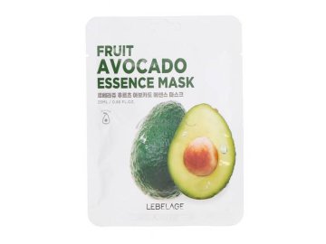 Тканевая маска для лица LEBELAGE Fruit Avocado Essence Mask с экстрактом авокадо