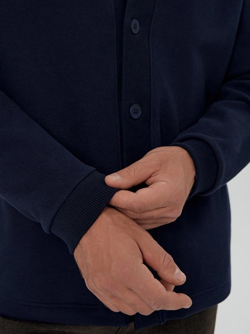 Кардиган мужской темно-синий, фото 5 из 6