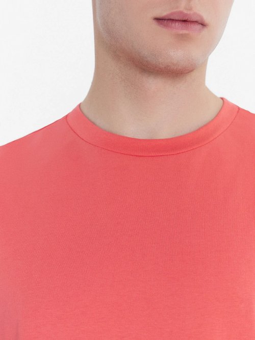 Футболка мужская в коралловом оттенке, фото 4 из 5