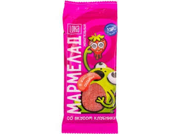 Мармелад жев."LOKA"(клубн/рем/кисл)107г на акции в магазинах Евроопт