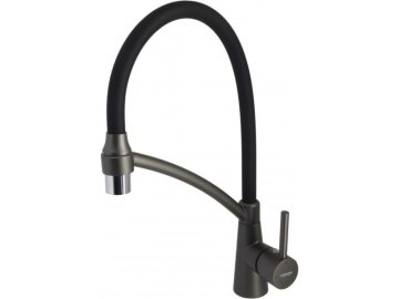 Смеситель кухонный с гибким изливом (черный+графит) Ledeme арт. L4399-U-2