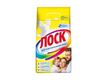 Мила акции Шарковщина - Порошок стиральный ЛОСК Нежный, 2.4 кг