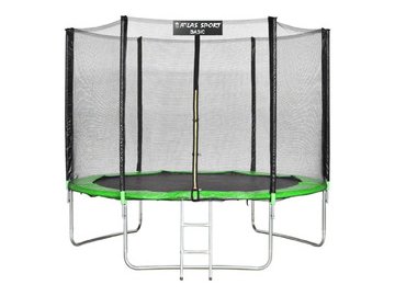 Батут пружинный ATLAS SPORT 8ft BASIC Green (с защитной сеткой и лестницей) на акции в магазинах 5 элемент