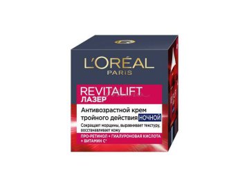 Крем-маска для лица L'OREAL PARIS Revitalift Laser X3 ночной, 50 мл