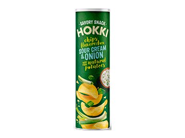 Чипсы картофельные Hokki со вкусом сметаны и лука 120 г