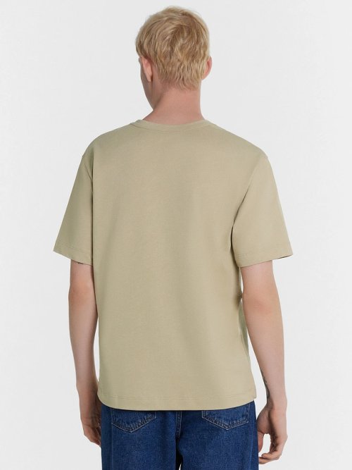 Мужская футболка бежевая с надписью "Spirit vision", фото 2 из 5