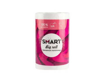 Акции Милы Слоним Только в сети «Мила» - Бумажное полотенце SMART Big roll 2 слоя, 1 рулон